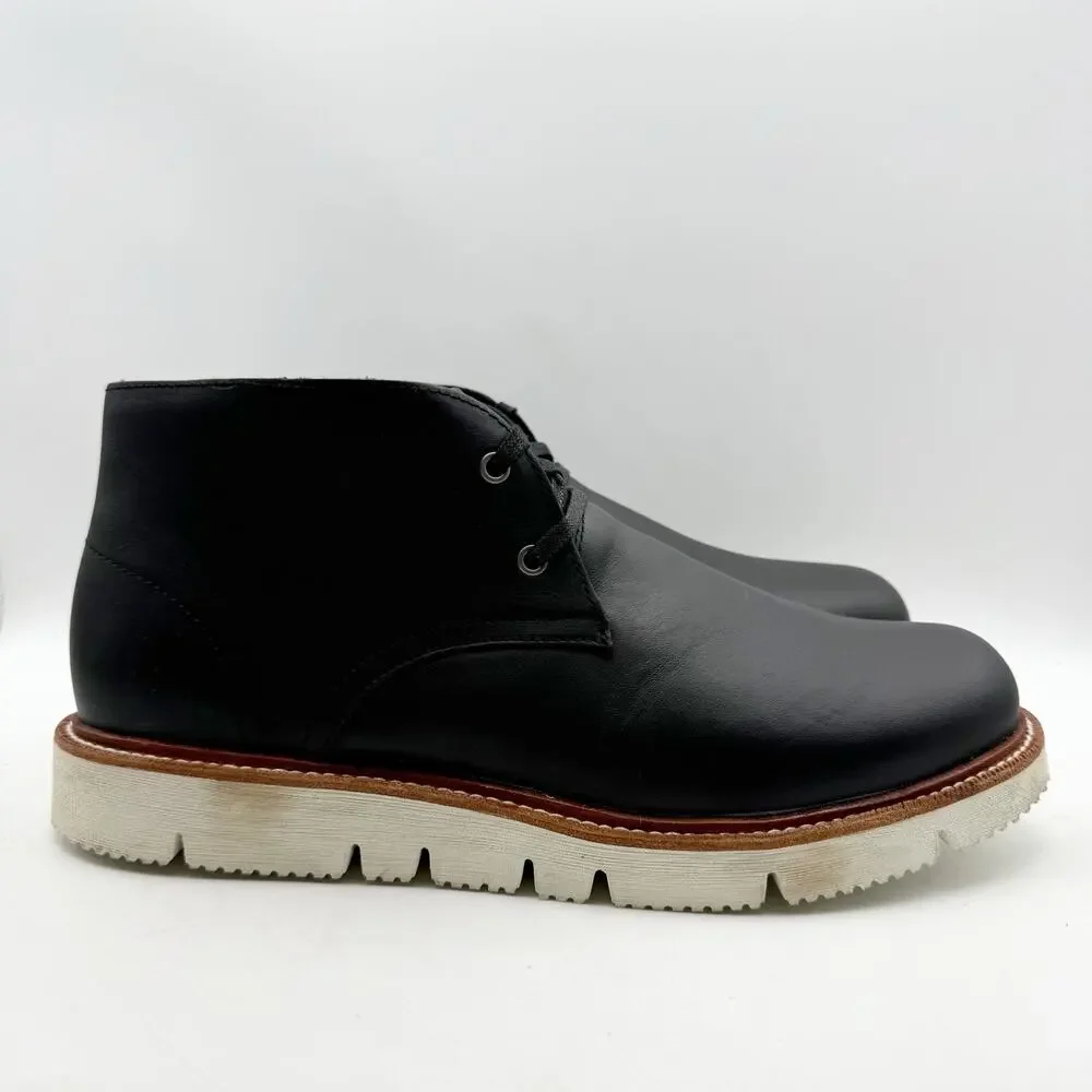 Georgia Boot Mens Small Batch Chukka Boots US 13 Wide EU 47 Black Leather SR EUC